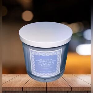 NEW! Western Brook Sea Breeze Jar Candle 12.5 oz with Corinthians 12:9